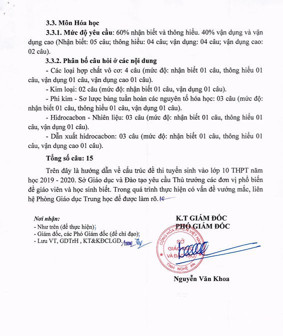Nghệ An công bố cấu trúc đề thi tuyển sinh vào lớp 10 năm học 2019-2020 - Ảnh 5. Nghệ An công bố cấu trúc đề thi tuyển sinh vào lớp 10 năm học 2019-2020 - Ảnh 5.