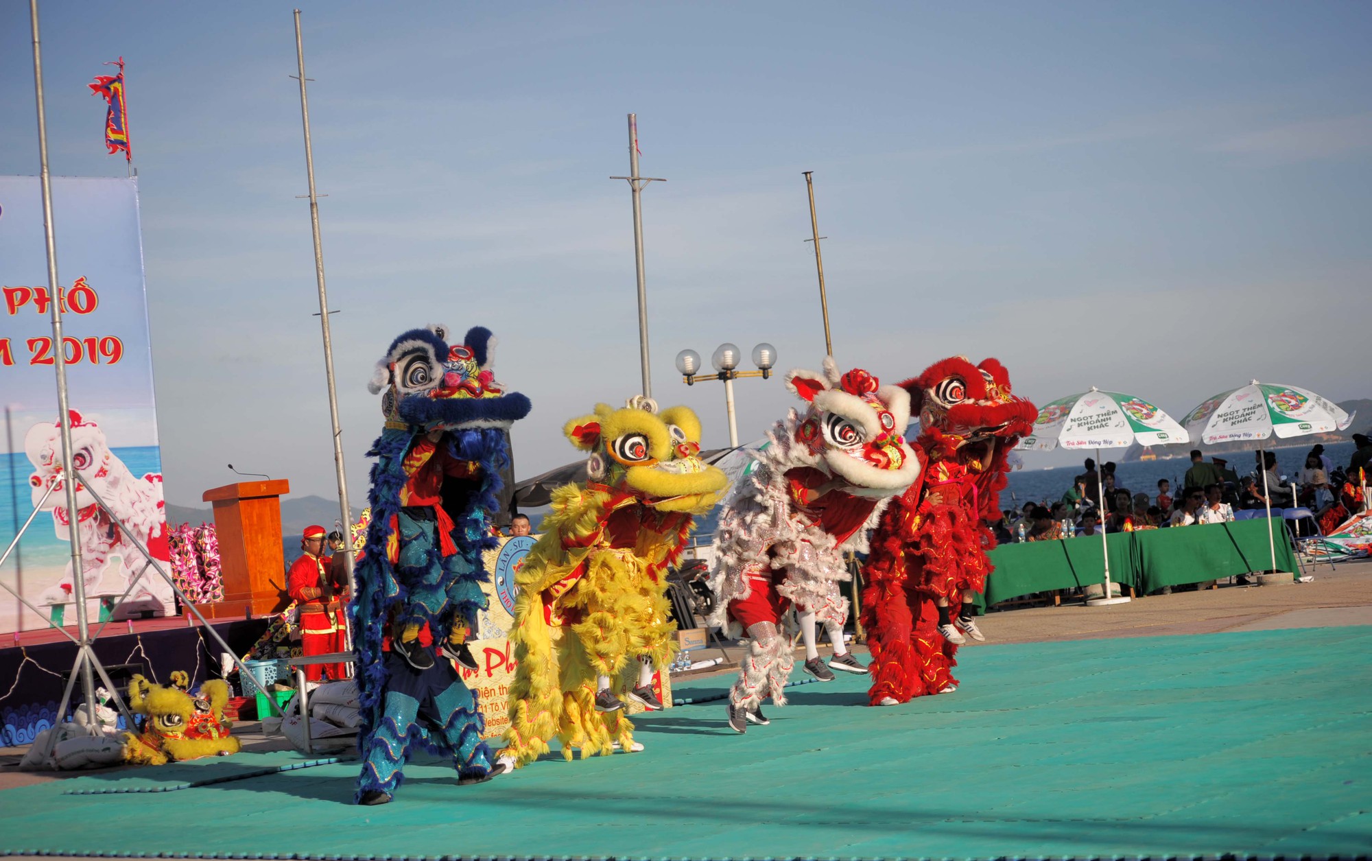 Nha Trang: Du khách mãn nhãn với lễ hội Lân Sư Rồng đường phố - Ảnh 4. Nha Trang: Du khách mãn nhãn với lễ hội Lân Sư Rồng đường phố - Ảnh 4.