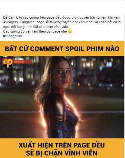 Spoil End Game – cụm từ được fan Marvel đồng loạt tẩy chay khi phần cuối Avengers ra mắt - Ảnh 3. Spoil End Game – cụm từ được fan Marvel đồng loạt tẩy chay khi phần cuối Avengers ra mắt - Ảnh 3.