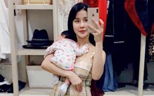 Diệp Lâm Anh mang bầu chỉ sau 5 tháng sinh con gái đầu lòng