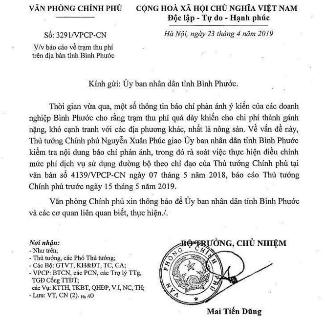 Thủ tướng chỉ đạo Bình Phước báo cáo trạm thu phí dày đặc - Ảnh 2.
