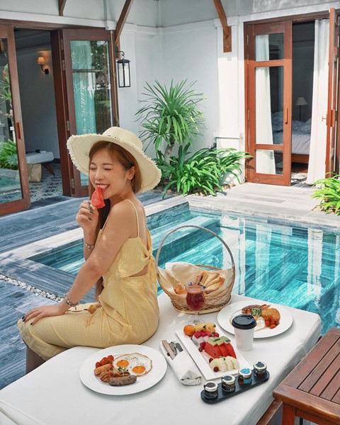 Giới trẻ Việt đọ độ sang chảnh trong ảnh chụp đồ ăn nổi bên hồ bơi - Ảnh 7.