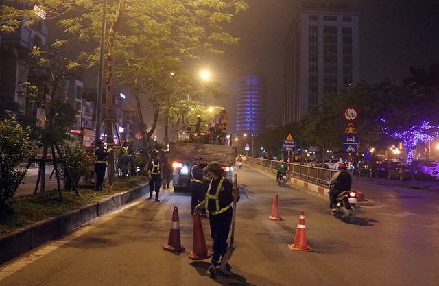 Hà Nội bất ngờ nhổ bỏ hàng trăm cây phượng trong đêm - Ảnh 6. Hà Nội bất ngờ nhổ bỏ hàng trăm cây phượng trong đêm - Ảnh 6.