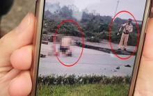 Trung tá CSGT cầm điện thoại tại hiện trường vụ thanh niên sát hại người yêu giải trình gì?