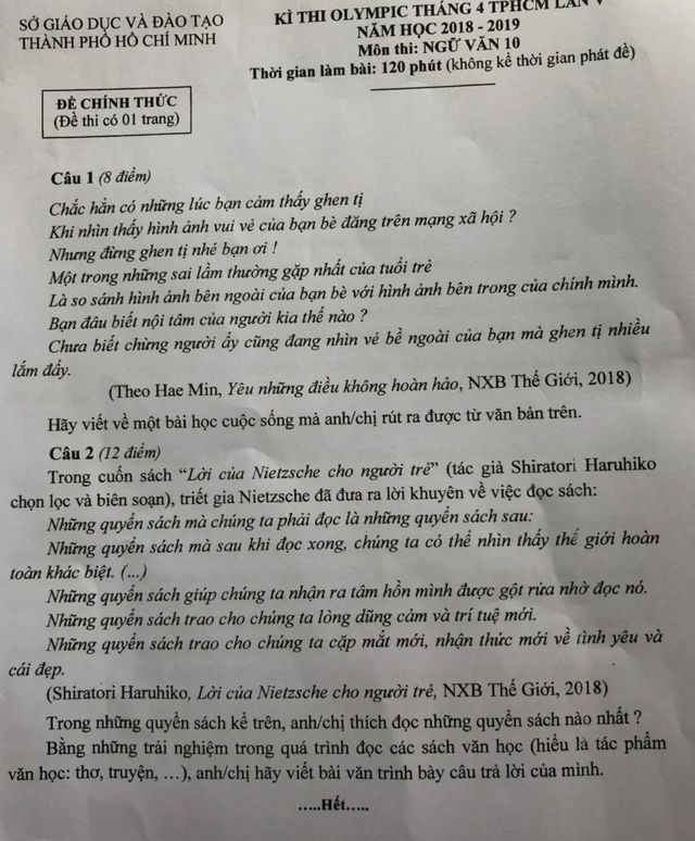 Ghen tị với người khác trên mạng xã hội vào đề Văn - Ảnh 1. Ghen tị với người khác trên mạng xã hội vào đề Văn - Ảnh 1.