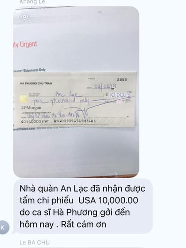 Hà Phương công khai giấy tờ trước tin đồn chưa chuyển 10.000 USD để đưa thi hài của Anh Vũ về nước - Ảnh 1. Hà Phương công khai giấy tờ trước tin đồn chưa chuyển 10.000 USD để đưa thi hài của Anh Vũ về nước - Ảnh 1.