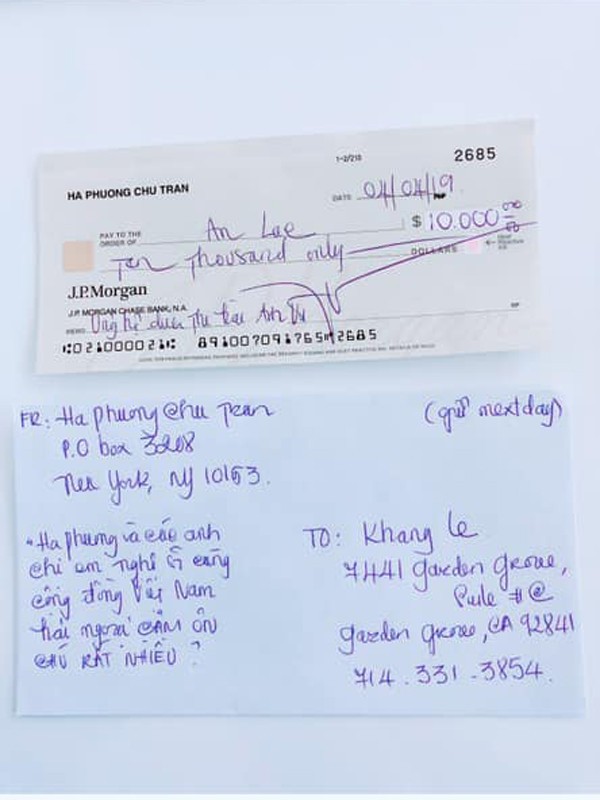 Hà Phương công khai giấy tờ trước tin đồn chưa chuyển 10.000 USD để đưa thi hài của Anh Vũ về nước - Ảnh 2. Hà Phương công khai giấy tờ trước tin đồn chưa chuyển 10.000 USD để đưa thi hài của Anh Vũ về nước - Ảnh 2.