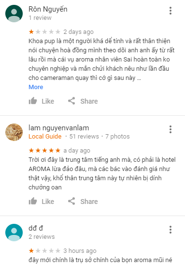 Cộng đồng mạng lại tặng một sao cho trung tâm tiếng Anh có tên Aroma sau các resort, khách sạn, bánh mì PewPew - Ảnh 1. Cộng đồng mạng lại tặng một sao cho trung tâm tiếng Anh có tên Aroma sau các resort, khách sạn, bánh mì PewPew - Ảnh 1.