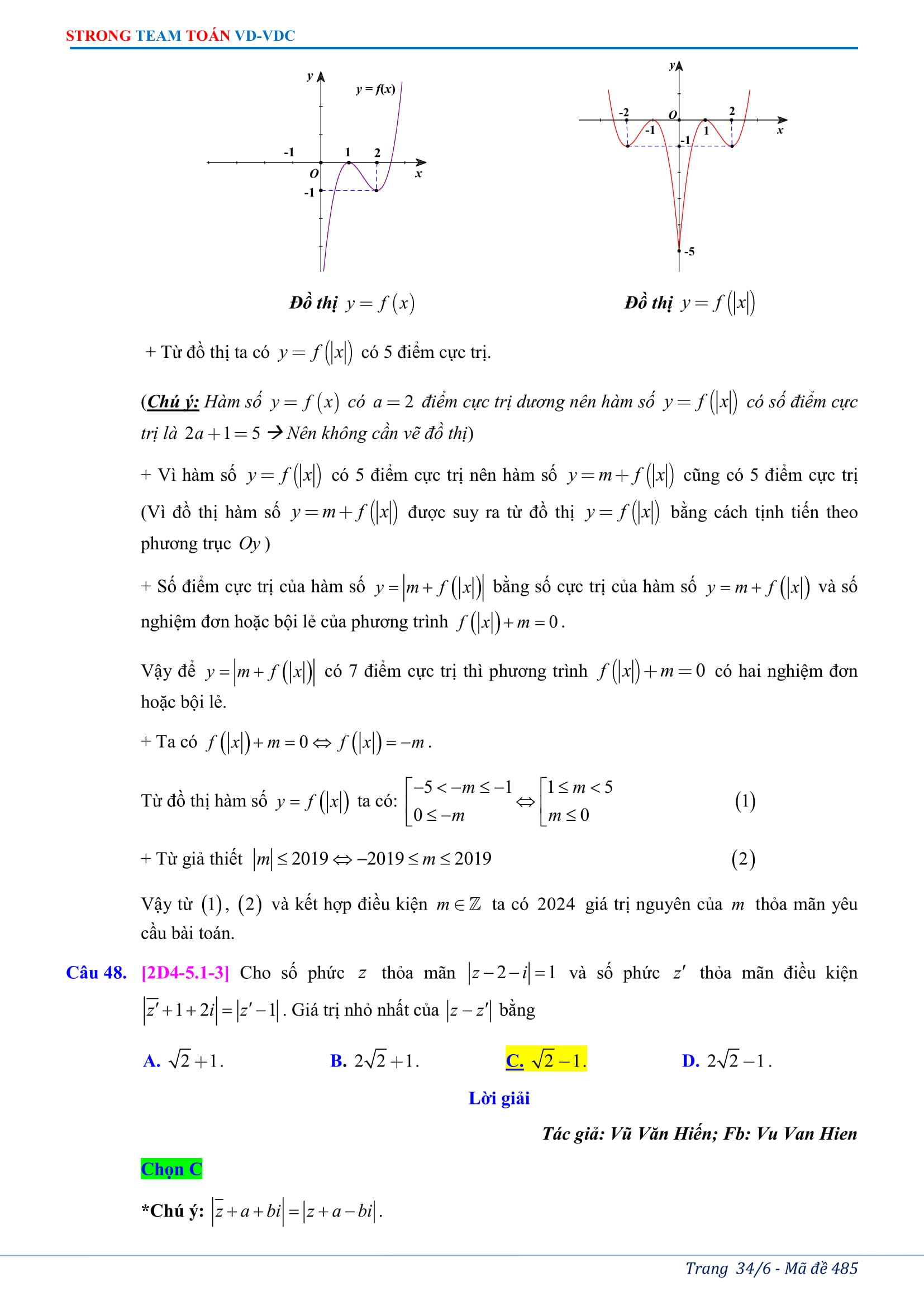 Giải chi tiết đề thi thử THPT quốc gia môn Toán Trường THPT chuyên Nguyễn Du - Ảnh 34. Giải chi tiết đề thi thử THPT quốc gia môn Toán Trường THPT chuyên Nguyễn Du - Ảnh 34.
