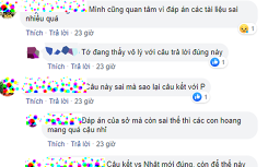 Đáp án sai trong đề thi Sử vào lớp 10 của Sở Giáo dục Hà Nội