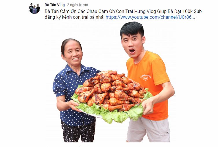 Cụ bà người Việt làm YouTuber, gây bão mạng với kỉ lục hàng triệu lượt xem mỗi ngày - Ảnh 3. Cụ bà người Việt làm YouTuber, gây bão mạng với kỉ lục hàng triệu lượt xem mỗi ngày - Ảnh 3.