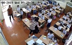 Một cô giáo khác cũng tát học sinh trong phòng thi: 'Cháu bé bị đánh không bình thường, vui cũng khóc, buồn cũng khóc'