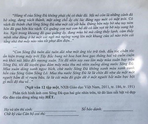Gợi ý giải chi tiết đề thi thử môn Ngữ văn THPT quốc gia Sở GD&ĐT Đồng Tháp 2019 - Ảnh 2. Gợi ý giải chi tiết đề thi thử môn Ngữ văn THPT quốc gia Sở GD&ĐT Đồng Tháp 2019 - Ảnh 2.