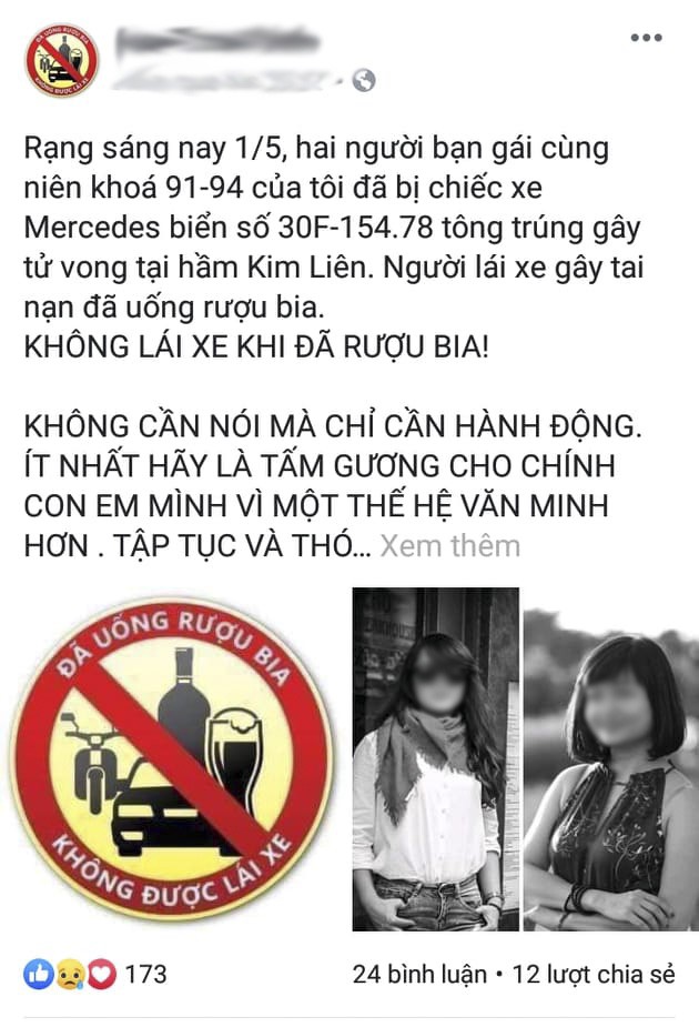 Thông điệp ý nghĩa được dân mạng lan truyền sau vụ tai nạn thương tâm ở hầm Kim Liên - Ảnh 4.