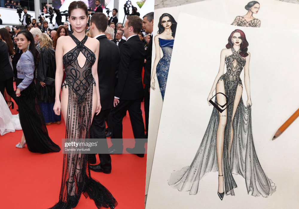 Khán giả bóc mẽ trang phục Ngọc Trinh diện thảm đỏ nhái đồ Kendall Jenner - Ảnh 2. Khán giả bóc mẽ trang phục Ngọc Trinh diện thảm đỏ nhái đồ Kendall Jenner - Ảnh 2.