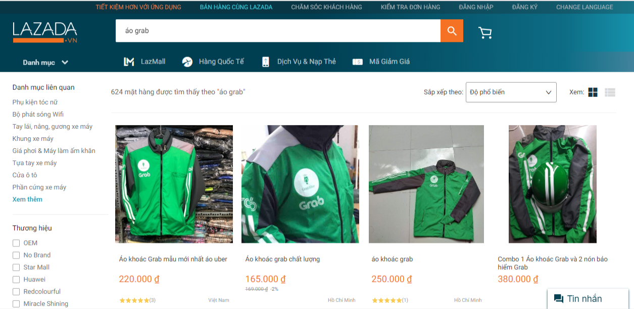 Đại diện Grab nói gì khi áo Grabbike được bày bán công khai - Ảnh 3. Đại diện Grab nói gì khi áo Grabbike được bày bán công khai - Ảnh 3.