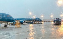 Sân bay Tân Sơn Nhất lại đối diện nguy cơ ngập do cống thoát nước thấp