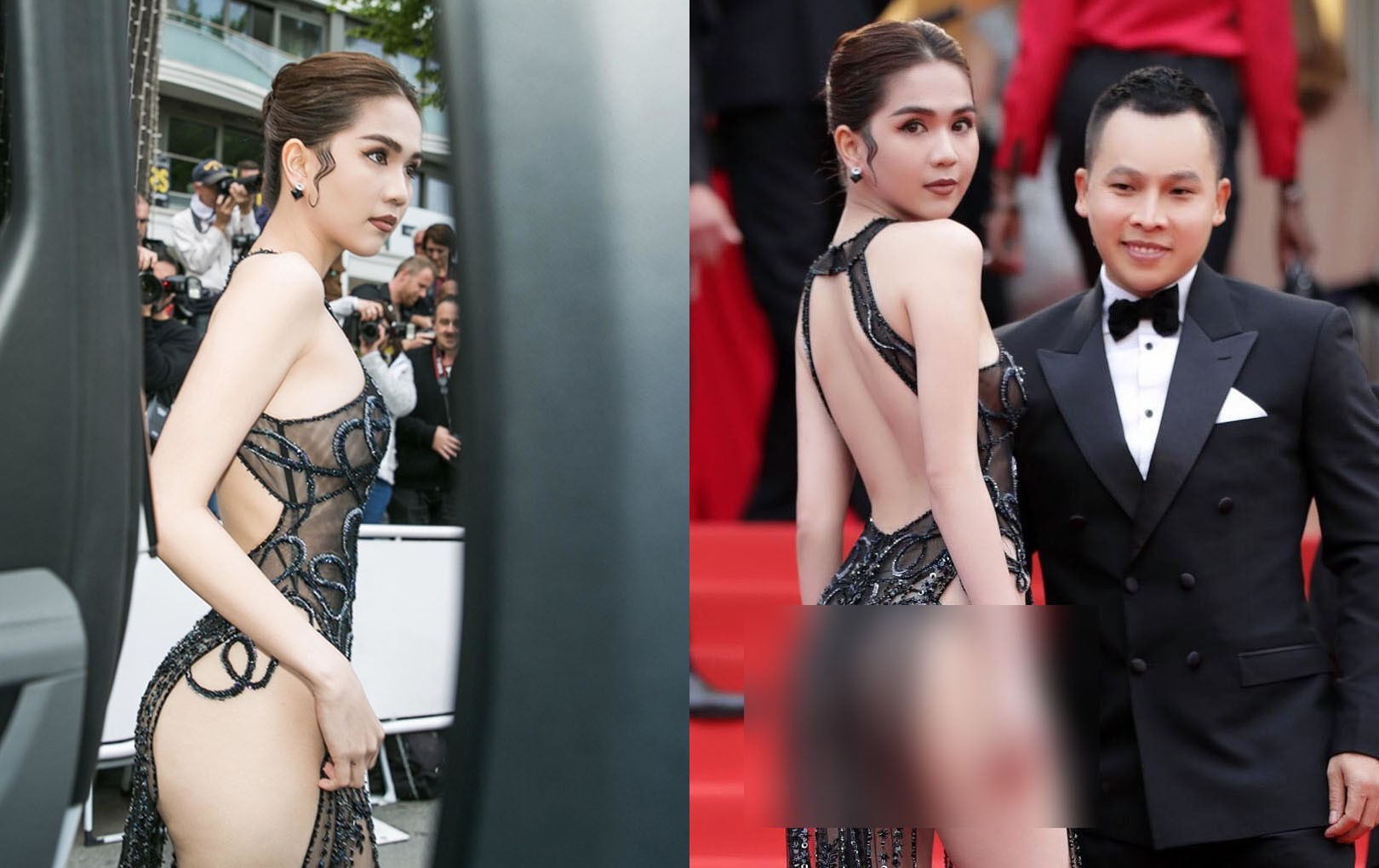 Sau bão gạch đá từ dân mạng, Ngọc Trinh đã chịu ăn mặc kín đáo tại Cannes - Ảnh 1. Sau bão gạch đá từ dân mạng, Ngọc Trinh đã chịu ăn mặc kín đáo tại Cannes - Ảnh 1.