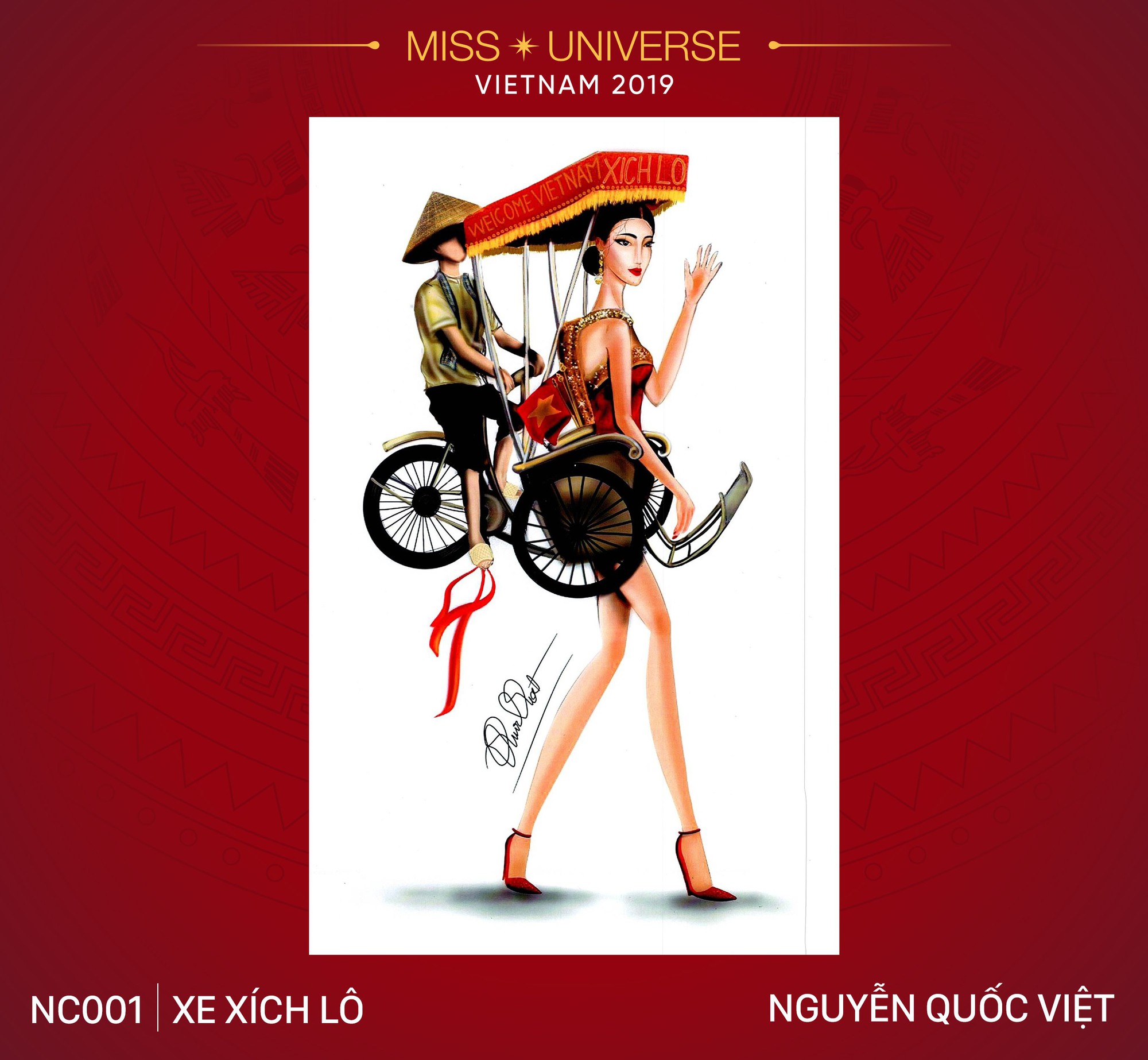 Xích lô, cà phê sữa đá, toà nhà 81 tầng trở thành cảm hứng cho trang phục dân tộc của Hoàng Thùy tại Miss Universe 2019 - Ảnh 1. Xích lô, cà phê sữa đá, toà nhà 81 tầng trở thành cảm hứng cho trang phục dân tộc của Hoàng Thùy tại Miss Universe 2019 - Ảnh 1.