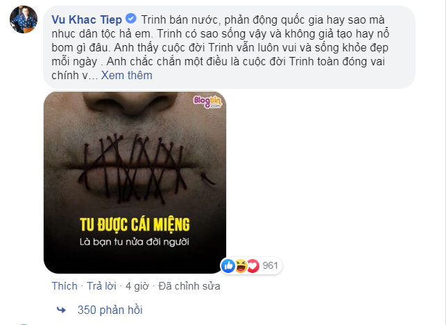 Khắc Tiệp khẩu chiến Vũ Thu Phương chỉ vì chiếc váy của Ngọc Trinh, hàng ngàn comment mắng nhiếc ông bầu mù quáng - Ảnh 7.