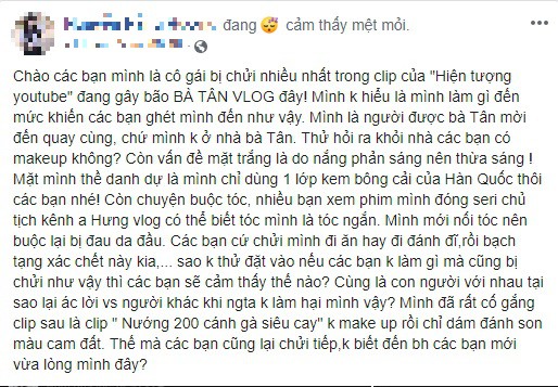 Cô gái ‘trắng’ nhất kênh Bà Tân Vlog lên tiếng trước làn sóng tẩy chay từ dân mạng - Ảnh 4. Cô gái ‘trắng’ nhất kênh Bà Tân Vlog lên tiếng trước làn sóng tẩy chay từ dân mạng - Ảnh 4.