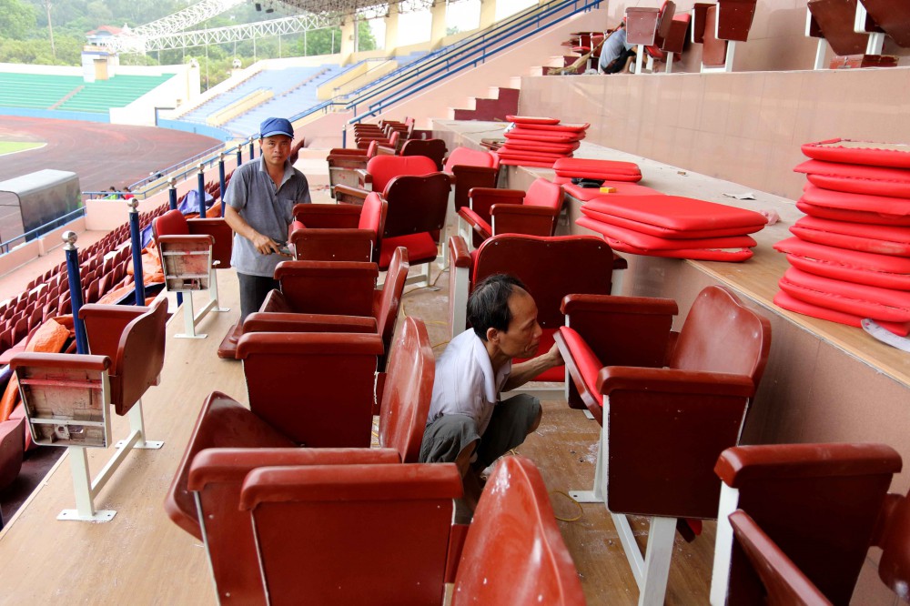 Cận cảnh sân vận động mới tinh sắp tổ chức trận U23 Việt Nam vs U23 Myanmar - Ảnh 7. Cận cảnh sân vận động mới tinh sắp tổ chức trận U23 Việt Nam vs U23 Myanmar - Ảnh 7.
