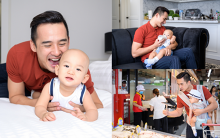 Một ngày vắng vợ của 'ông bố quốc dân' Lương Thế Thành: Vừa chăm con giỏi, vừa đảm đang việc nhà