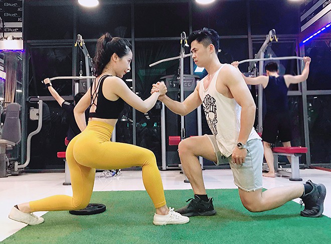 Cặp đôi nhờ tập gym nên duyên vợ chồng - Ảnh 1. Cặp đôi nhờ tập gym nên duyên vợ chồng - Ảnh 1.