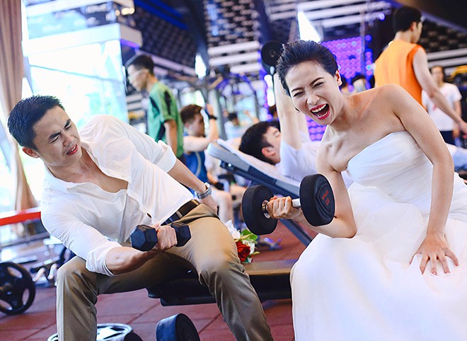 Cặp đôi nhờ tập gym nên duyên vợ chồng - Ảnh 3. Cặp đôi nhờ tập gym nên duyên vợ chồng - Ảnh 3.