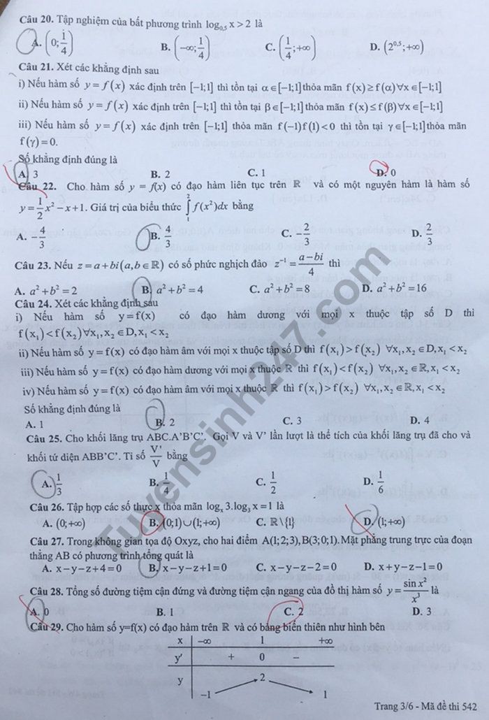 Đề thi thử THPT quốc gia 2019 môn Toán THPT chuyên ĐH Sư phạm Hà Nội lần 4 kèm đáp án - Ảnh 3. Đề thi thử THPT quốc gia 2019 môn Toán THPT chuyên ĐH Sư phạm Hà Nội lần 4 kèm đáp án - Ảnh 3.