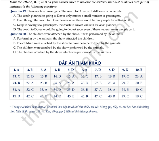 Đề thi thử THPT quốc gia 2019 môn Tiếng Anh Sở GD&ĐT Hà Nội - Ảnh 8. Đề thi thử THPT quốc gia 2019 môn Tiếng Anh Sở GD&ĐT Hà Nội - Ảnh 8.