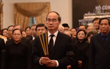 Lễ viếng nguyên Chủ tịch nước Lê Đức Anh tại TP HCM