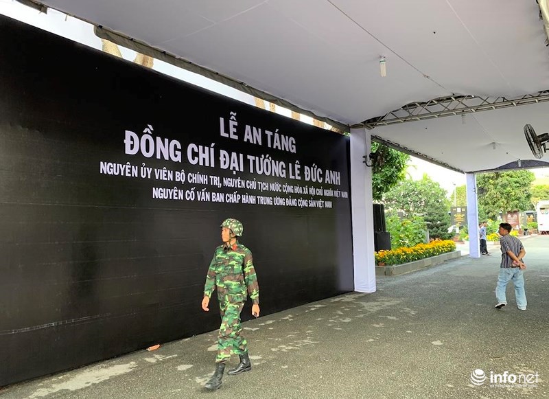 Nơi an táng Đại tướng Lê Đức Anh sẵn sàng trước giờ đón linh cữu - Ảnh 3. Nơi an táng Đại tướng Lê Đức Anh sẵn sàng trước giờ đón linh cữu - Ảnh 3.