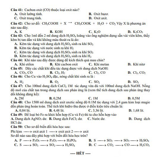 Nghệ An công bố đề thi minh họa vào lớp 10 năm học 2019-2020 - Ảnh 5. Nghệ An công bố đề thi minh họa vào lớp 10 năm học 2019-2020 - Ảnh 5.