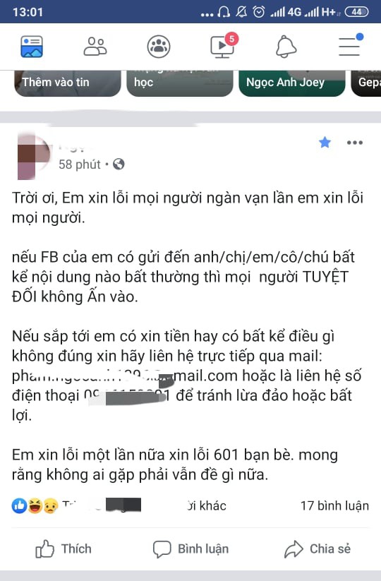 Cảnh báo Facebook dính virus lừa đảo: Tuyệt đối không click vào những đường link không rõ nguồn gốc - Ảnh 3. Cảnh báo Facebook dính virus lừa đảo: Tuyệt đối không click vào những đường link không rõ nguồn gốc - Ảnh 3.