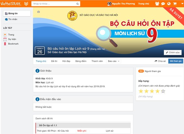 Cách đăng kí ôn tập trực tuyến môn Lịch sử thi vào lớp 10 ở Hà Nội - Ảnh 1. Cách đăng kí ôn tập trực tuyến môn Lịch sử thi vào lớp 10 ở Hà Nội - Ảnh 1.