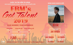 Erik làm giám khảo cuộc thi FBM's Got Talent 2019 tại ĐH Kinh tế Quốc dân