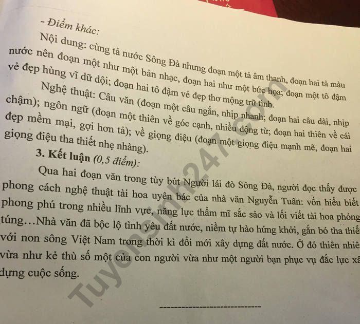 Đề thi thử THPT quốc gia 2019 môn Ngữ văn THPT chuyên Khoa học tự nhiên lần 3 có đáp án - Ảnh 5. Đề thi thử THPT quốc gia 2019 môn Ngữ văn THPT chuyên Khoa học tự nhiên lần 3 có đáp án - Ảnh 5.