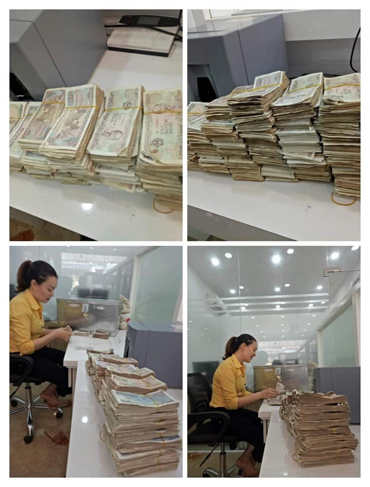 Vợ chồng già 78 tuổi chở bao tải tiền gửi tiết kiệm: Hi hữu ở Quảng Bình - Ảnh 4. Vợ chồng già 78 tuổi chở bao tải tiền gửi tiết kiệm: Hi hữu ở Quảng Bình - Ảnh 4.