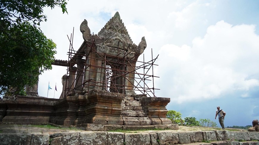 Cận cảnh đền thiêng Preah Vihear ở vùng biên giới Campuchia  - Ảnh 4.