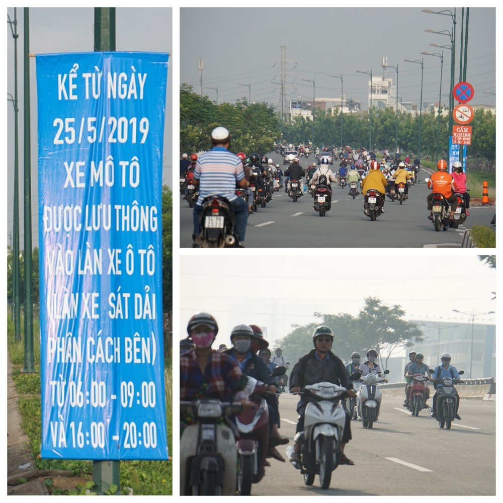 Thả xe máy vào làn ô tô, đường nội đô đẹp nhất Sài Gòn vỡ tổ - Ảnh 6. Thả xe máy vào làn ô tô, đường nội đô đẹp nhất Sài Gòn vỡ tổ - Ảnh 6.