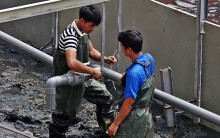Hé lộ khu vực 'trình diễn' phân hủy bùn thành CO₂ và nước ở sông Tô Lịch