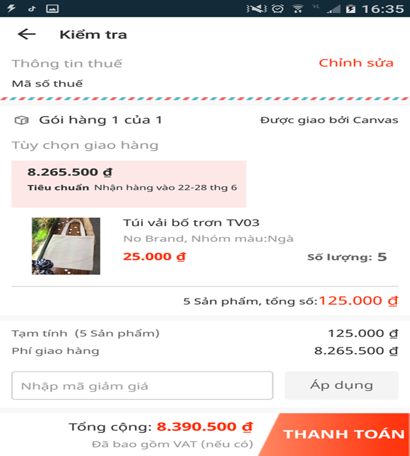 Mua hàng tại Lazada giá hơn 100.000 đồng, phải trả phí 8 triệu đồng - Ảnh 1. Mua hàng tại Lazada giá hơn 100.000 đồng, phải trả phí 8 triệu đồng - Ảnh 1.