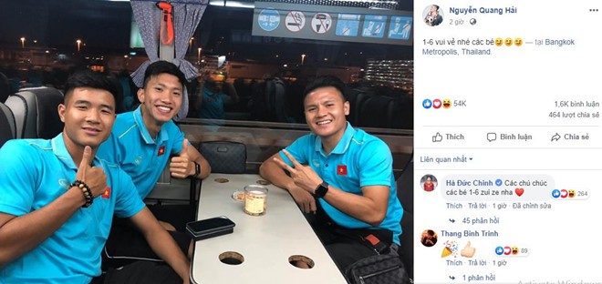Quang Hải vui vẻ check-in, Đức Chinh cảm thấy đẹp trai ở Thái Lan - Ảnh 2. Quang Hải vui vẻ check-in, Đức Chinh cảm thấy đẹp trai ở Thái Lan - Ảnh 2.