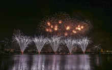 Màn pháo hoa Trung Quốc - Anh đêm thi cuối cùng Lễ hội pháo hoa quốc tế Đà Nẵng