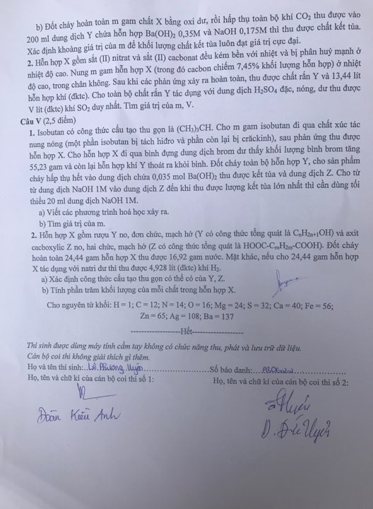Đề Hóa học thi vào lớp 10 THPT chuyên tại Hà Nội năm 2019 - Ảnh 2. Đề Hóa học thi vào lớp 10 THPT chuyên tại Hà Nội năm 2019 - Ảnh 2.