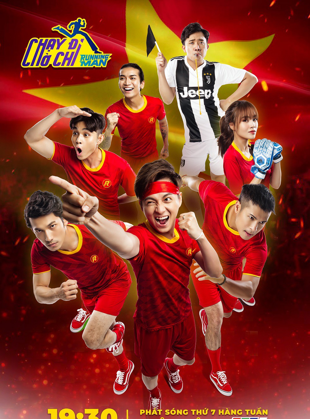 Trấn Thành cùng dàn nghệ sĩ Running Man tung bộ ảnh cổ vũ thầy trò HLV Park Hang Seo - Ảnh 1.
