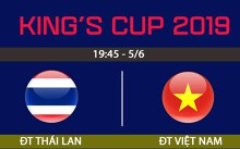 Kênh xem trực tiếp Việt Nam vs Thái Lan (19h45, 5/6), King's Cup 2019