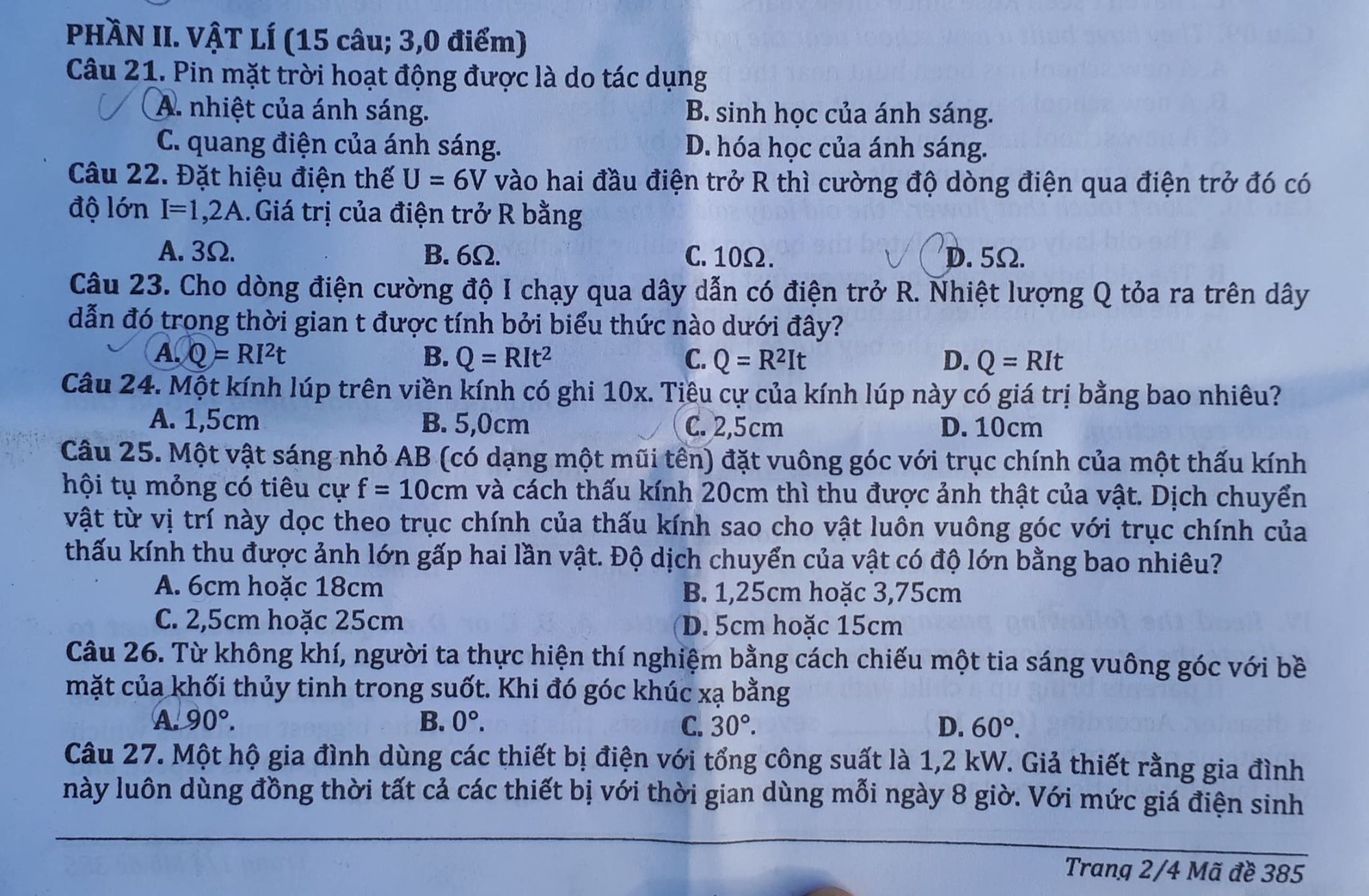Đề thi vào lớp 10 môn tổ hợp Tiếng Anh, Vật lí và Lịch sử tỉnh Vĩnh Phúc năm 2019 - Ảnh 3. Đề thi vào lớp 10 môn tổ hợp Tiếng Anh, Vật lí và Lịch sử tỉnh Vĩnh Phúc năm 2019 - Ảnh 3.