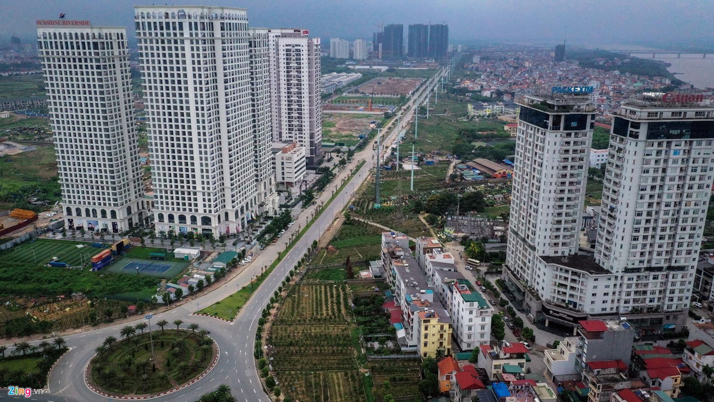 Rừng chung cư dọc tuyến đường ngoại giao ra sân bay Nội Bài - Ảnh 3. Rừng chung cư dọc tuyến đường ngoại giao ra sân bay Nội Bài - Ảnh 3.